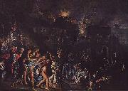 Adam Elsheimer Der Brand Trojas oil painting